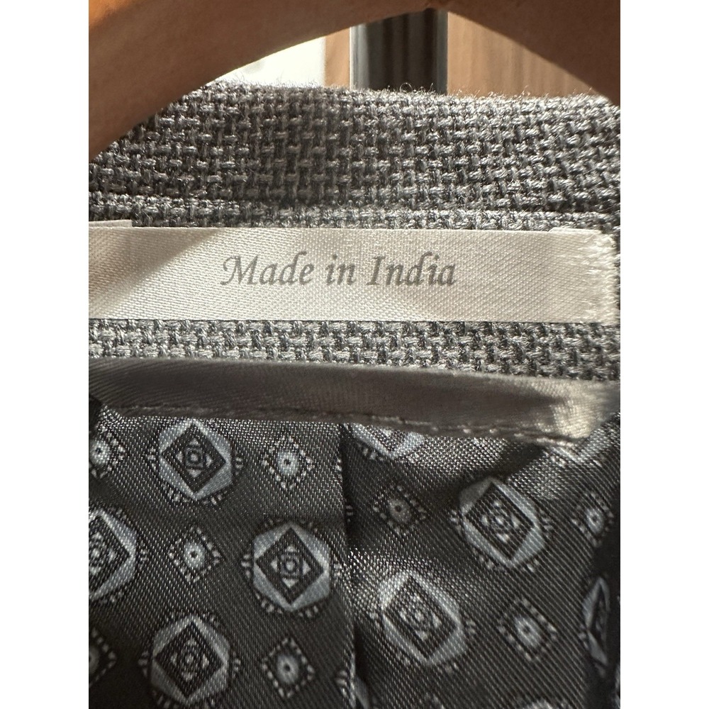Ralph Lauren Men 40R Sport‎ Coat Suit Blazer Jacket Textured Gray - Picture 10 of 14